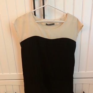 Color block/Black and white dress